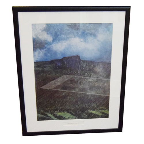 516 - A Nice Framed Print 'Fields below Cavehill' - Catherine McW