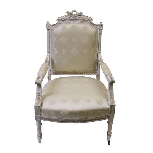 603 - A Nice Painted Frame and Upholstered Armchair