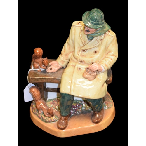 643 - A Large Rare Royal Doulton Figurine 'Lunchtime'