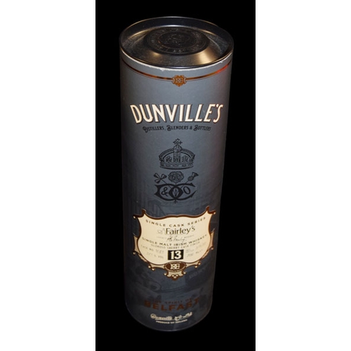 669 - A Cased Bottle of Dunvilles Single Cast Malt Irish Whiskey