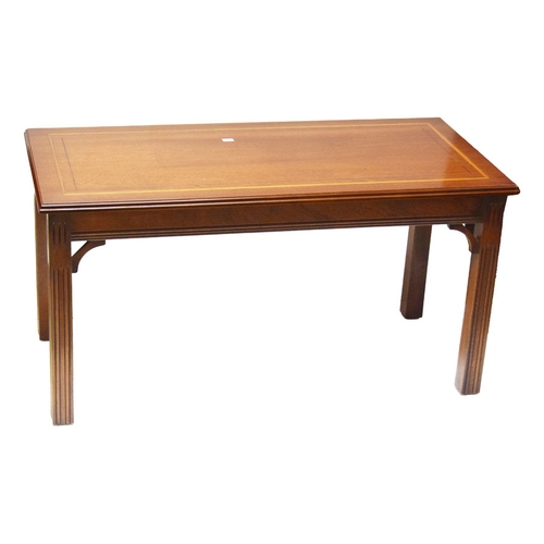 673 - An Inlaid Mahogany Coffee Table