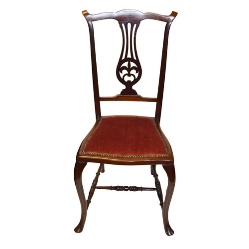 718 - A Single Mahogany Occasional Chair