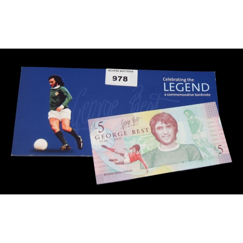 978 - A George Best �5 Note in Sleeve