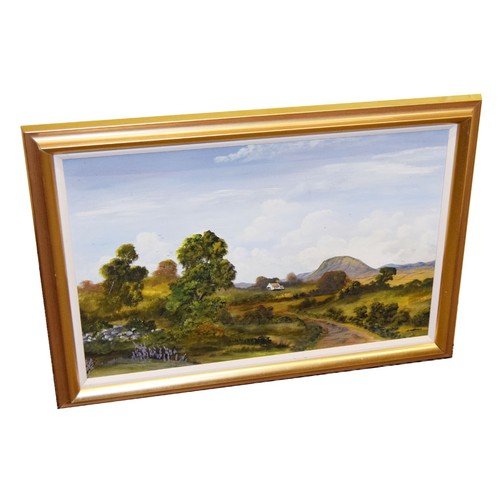 530A - An Oil Painting 'Living Near Slemish' - D Waugh