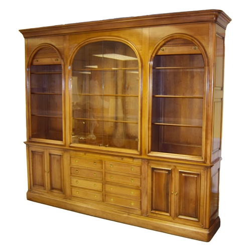 100 - A Very Fine Four Door Display Cabinet, Cupboard and Drawers Below, ex. Fultons