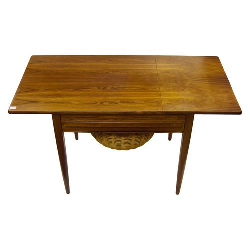 146 - An Unusual Rosewood Drop Leaf Sewing Table