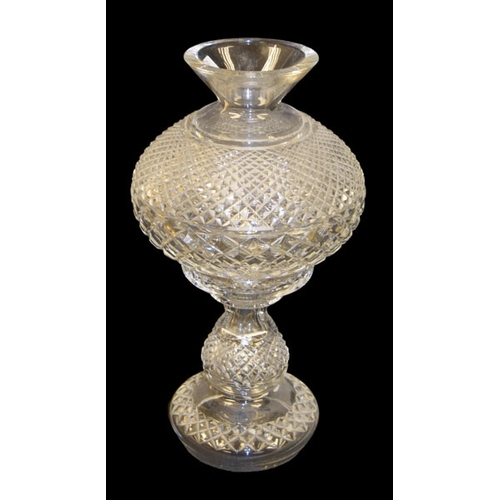 352 - A Waterford Crystal Table Lamp and Shade