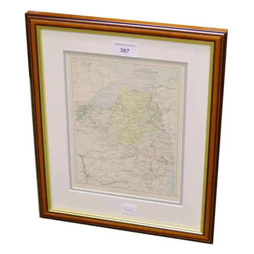 367 - A Nice Framed Map of Co. Londonderry