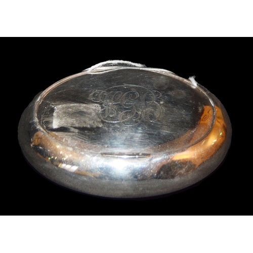 362 - A Silver Oval Lidded Box, Chester 1908