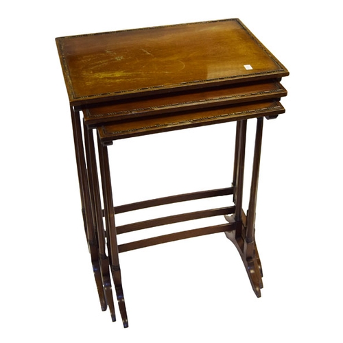 120 - A Mahogany Nest of Three Tables