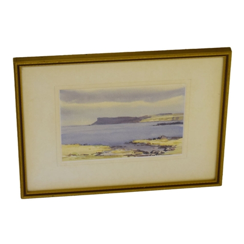 144 - A Watercolour 'Fairhead From The Whiterocks, Ballycastle' - Richard Faulkner RUA