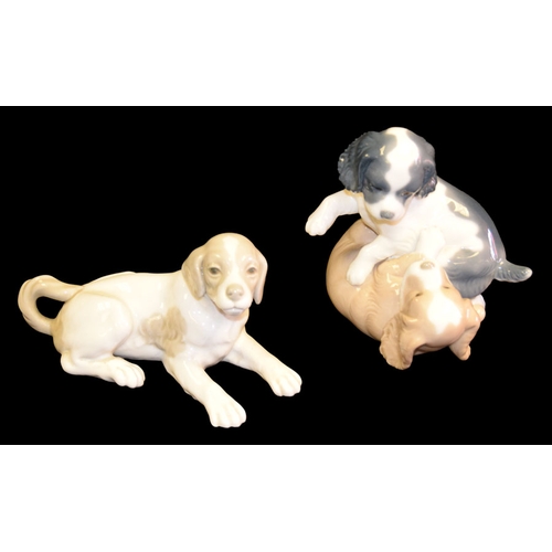 147 - A Nao Figurine 'Puppies' and Another