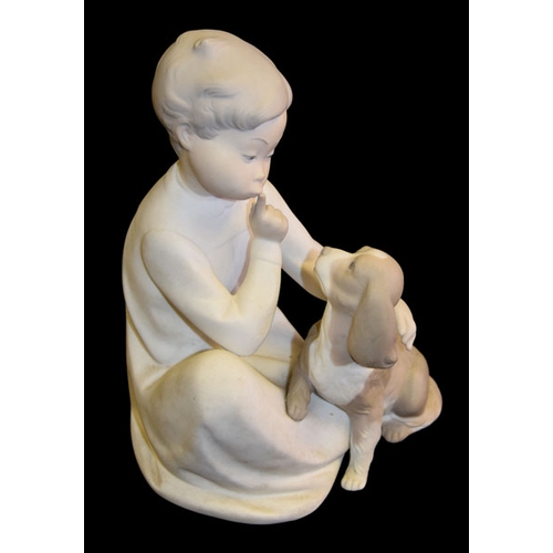 149 - A Lladro Figurine 'Child With Dog'