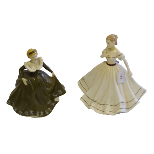 151 - A Coalport Figurine 'Geraldine' and Another a/f