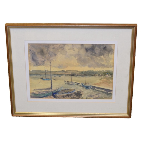 159 - A Watercolour 'Sailing Boats' - Charles Hock