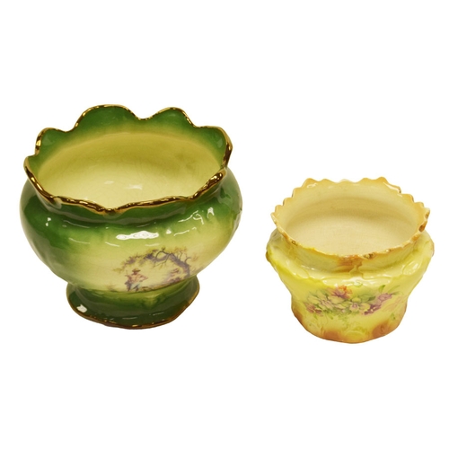 252 - A Nice Old Flower Pot Holder and Another