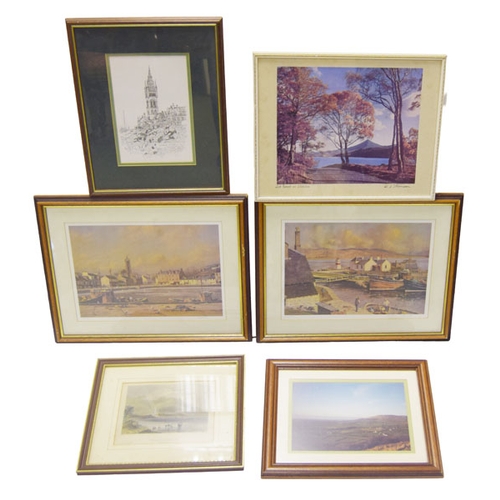 272 - A Pair of Framed Prints and Four Others