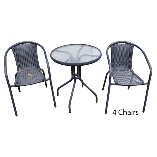 11 - A Circular Table and Four Matching Chairs