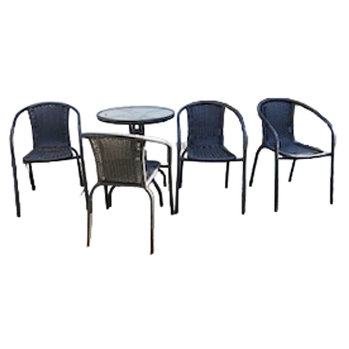 11 - A Circular Table and Four Matching Chairs
