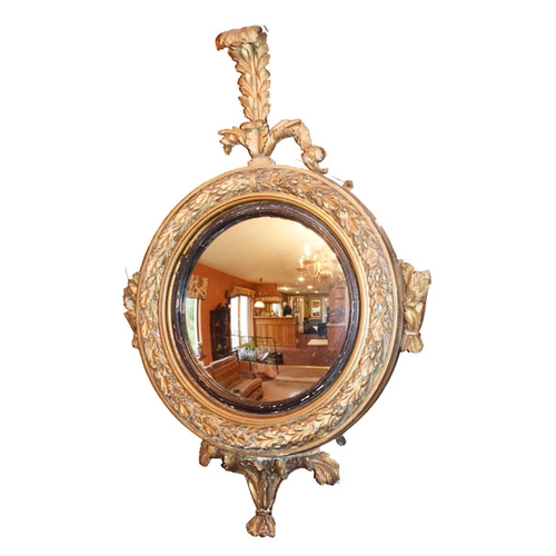 116 - A Circular Convex Wall Mirror