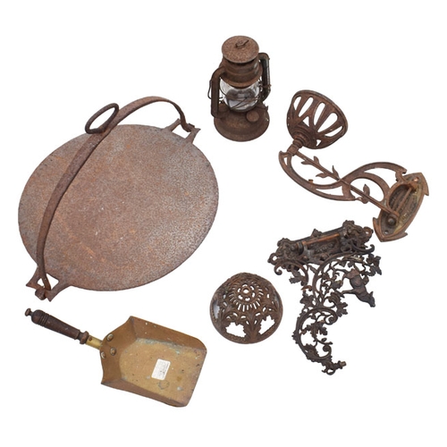 41 - An Old Griddle, Lamp and more