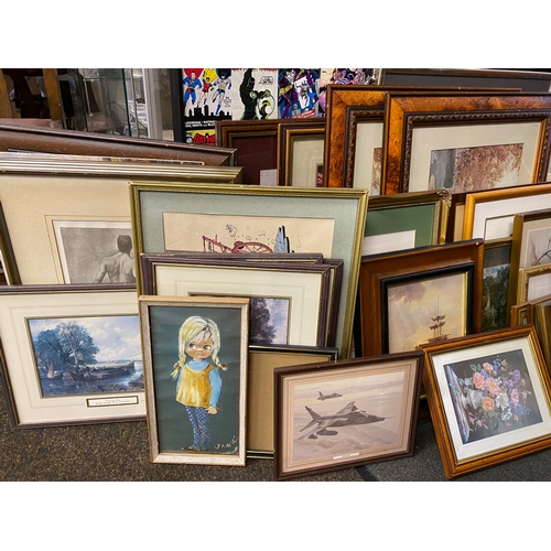 23 - Large Collection of Frames, Pictures and Artwork