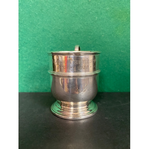 44 - Silver cup, Birmingham Hallmarked