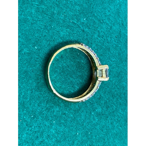 73 - 22ct Gold and CZ Ring, Size M - stamped 916