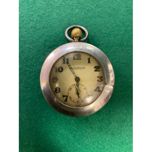 92 - Jaeger LeCoultre Military Pocket Watch with XX Pilots Mark, G.S.T.P. 265253 - Working