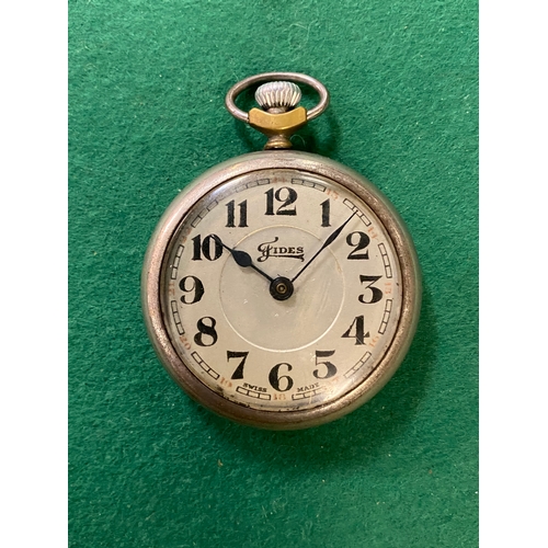 98 - Vintage Fides Pocket watch, working