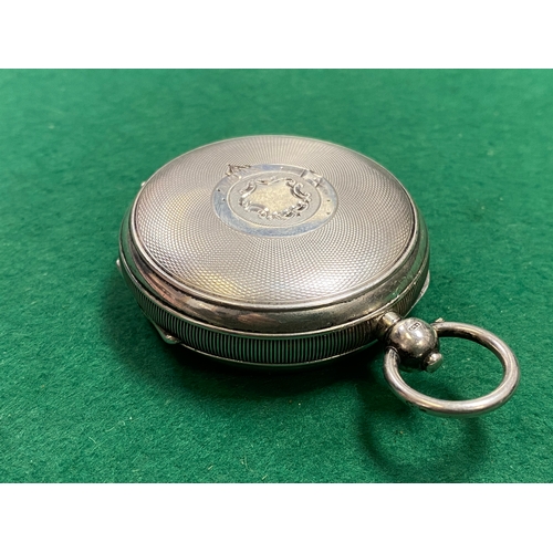 101 - 1913 Solid Silver Fusee Pocket Watch by H.Samuel, clean example - working, no key