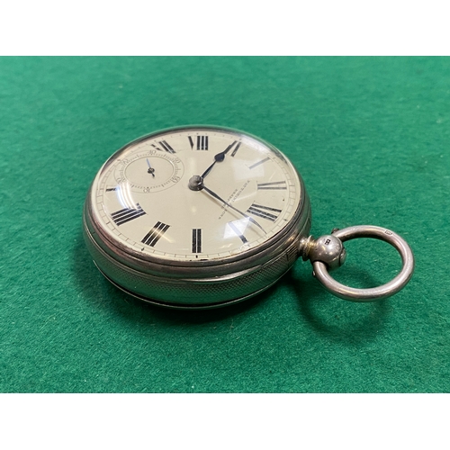 103 - Fattorini & Sons Fusee Pocket watch, 1895 Silver London - working, no key