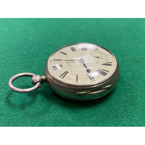 103 - Fattorini & Sons Fusee Pocket watch, 1895 Silver London - working, no key