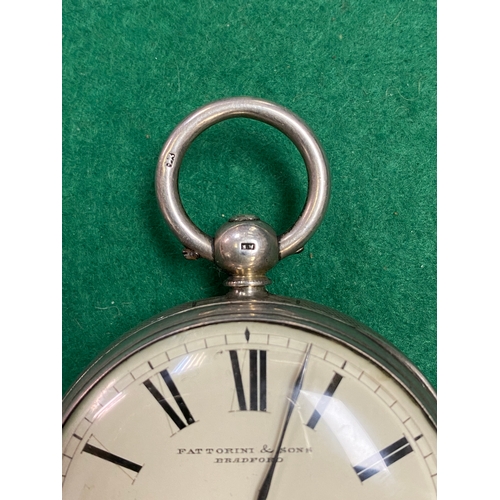 103 - Fattorini & Sons Fusee Pocket watch, 1895 Silver London - working, no key