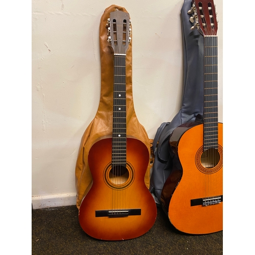 116 - Collection of Three Acoustic Guitars, 2x 3/4 size, one Full Size