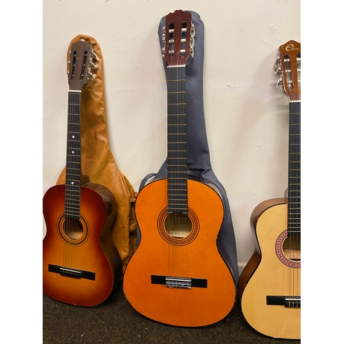 116 - Collection of Three Acoustic Guitars, 2x 3/4 size, one Full Size