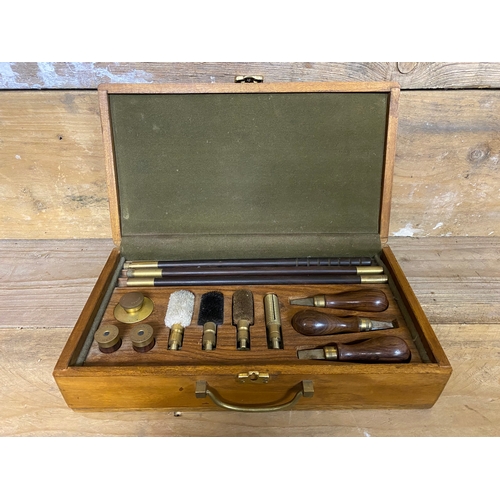 135 - Cased William Powell Gun Cleaning Kit