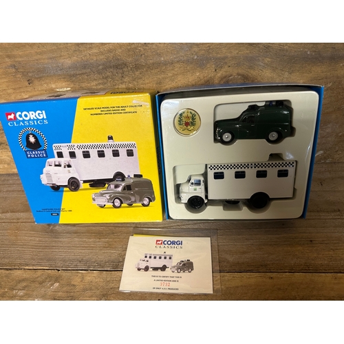 146 - Boxed Corgi Classic Hampshire police Set
Including Bedford S Control Unit And Morris 1000.