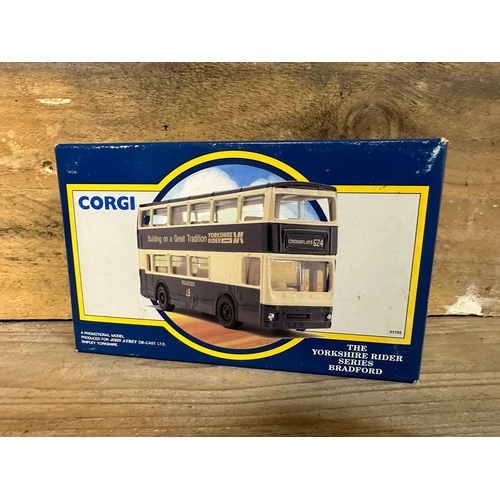 152 - Three Corgi Diecast Buses Boxed