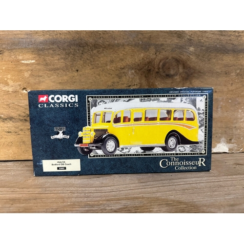 153 - Three Corgi Diecast Buses Boxed