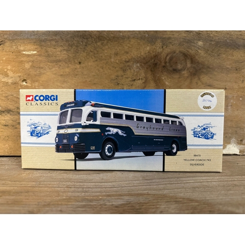 153 - Three Corgi Diecast Buses Boxed