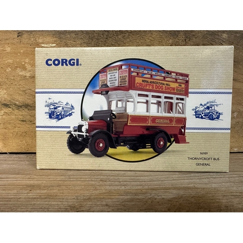 154 - Three Corgi Diecast Buses Boxed