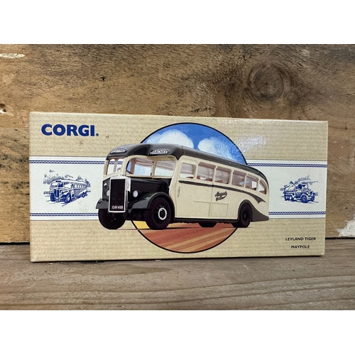 154 - Three Corgi Diecast Buses Boxed