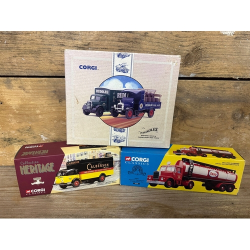 158 - Four Corgi Diecast Trucks Boxed