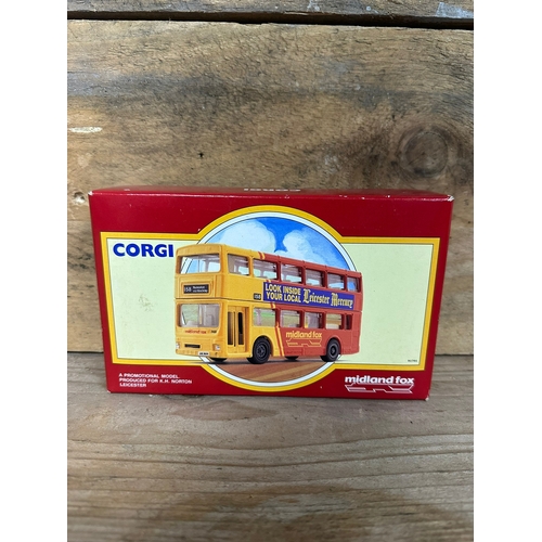 159 - Three Corgi Diecast Buses Boxed