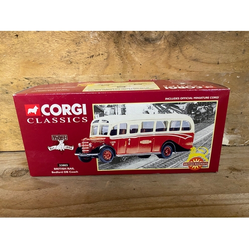 165 - Four Corgi Diecast Buses Boxed