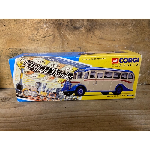 165 - Four Corgi Diecast Buses Boxed