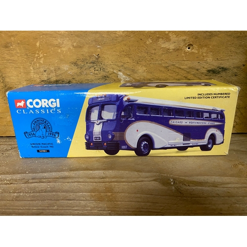 166 - Three Corgi Diecast Buses Boxed