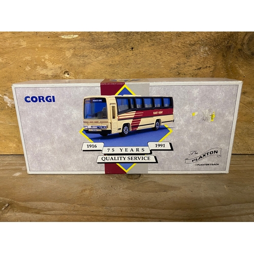 168 - Four Corgi Diecast Buses Boxed