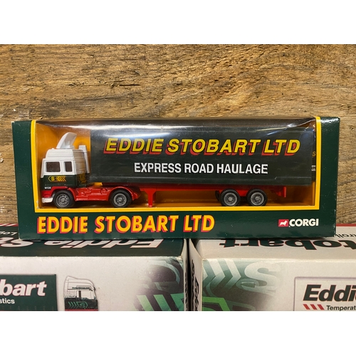 176 - Seven Mixed Diecast Eddie Stobart Articulated Lorries